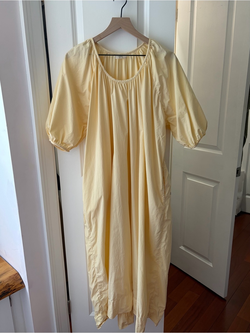 OZMA of California Ophelia Dress, Organic Batiste - Butter